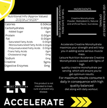 Leisure Nutrition Accelerate Creatine Monohydrate Lemon n Lime Flavor 250gms pack